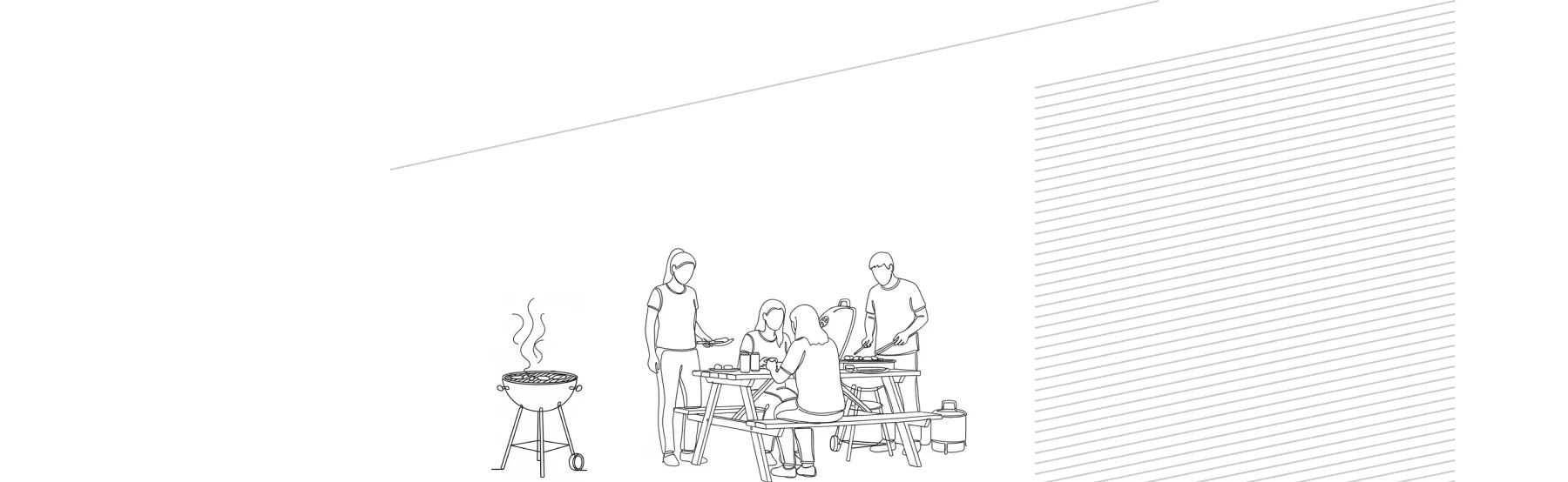 バーベキュースペースとして